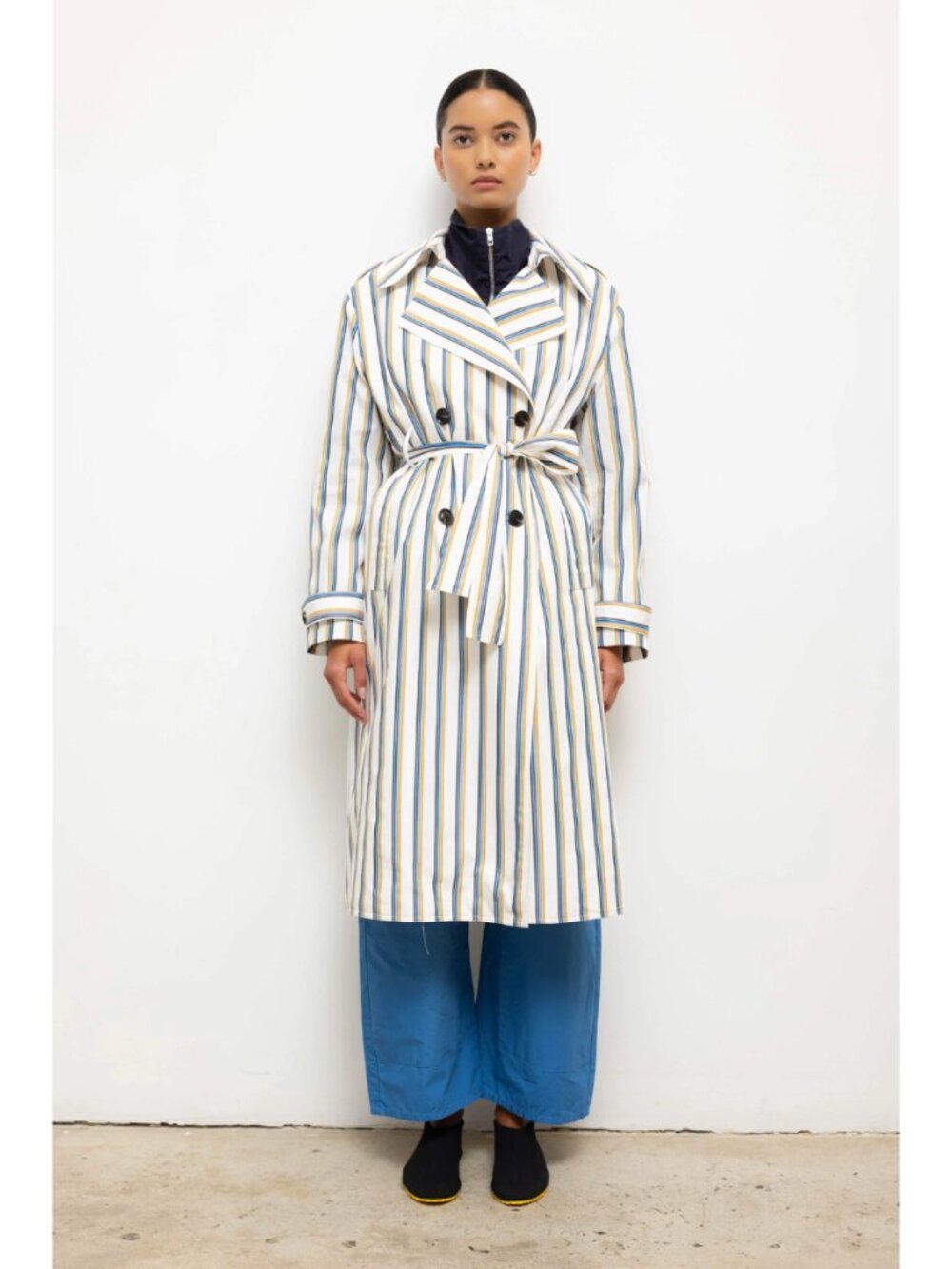 leset yoshi stripe trench NWT